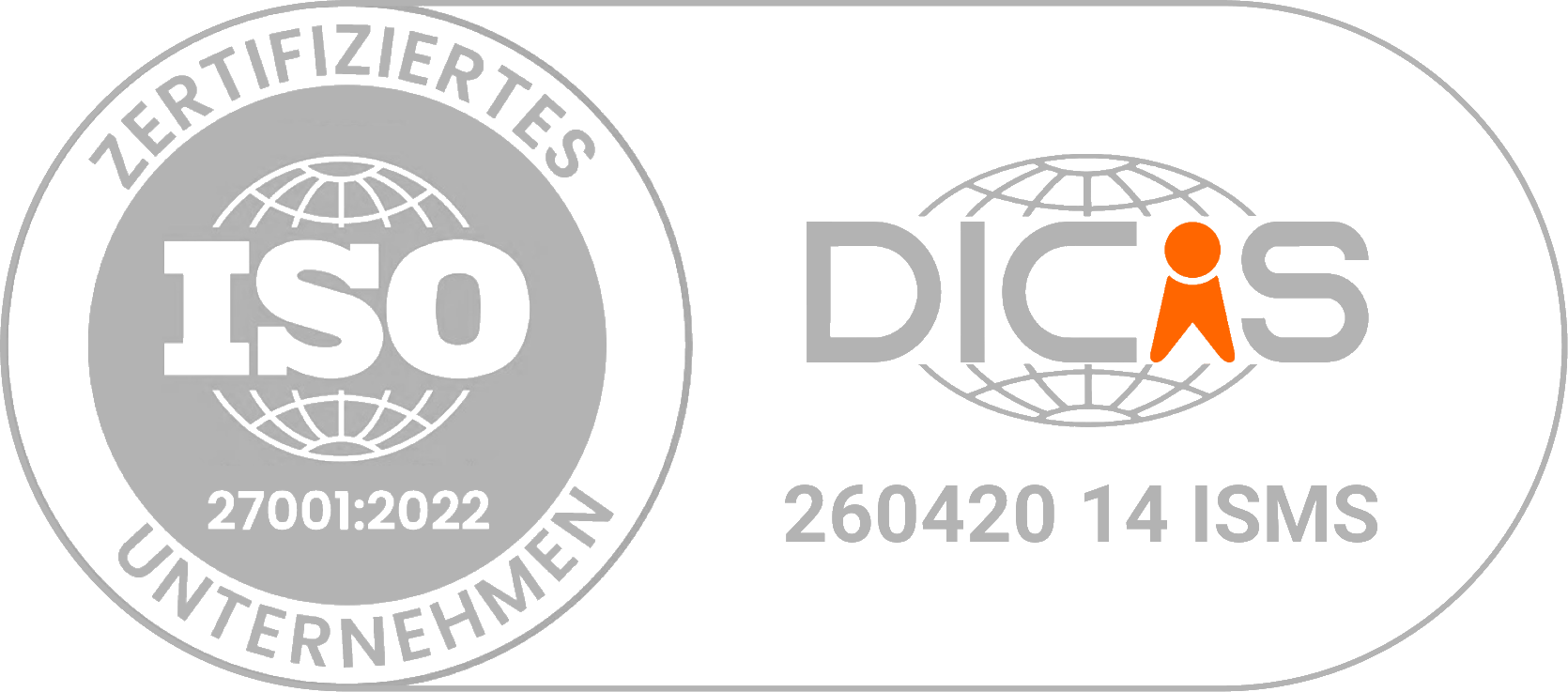Zertifikat ISO 27001:2022 — AF-media Consulting GmbH, ausgestellt von DICIS