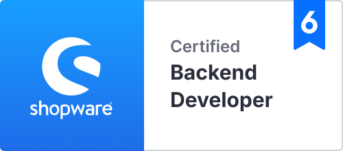 Zertifikat Shopware 6 Certified Backend Developer