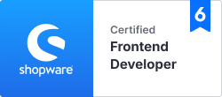 Zertifikat Shopware 6 Certified Frontend Developer
